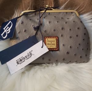 Dooney and Bourke ostrich large framed purse